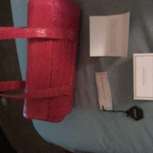Nancy Gonzalez Pink Hand Bag